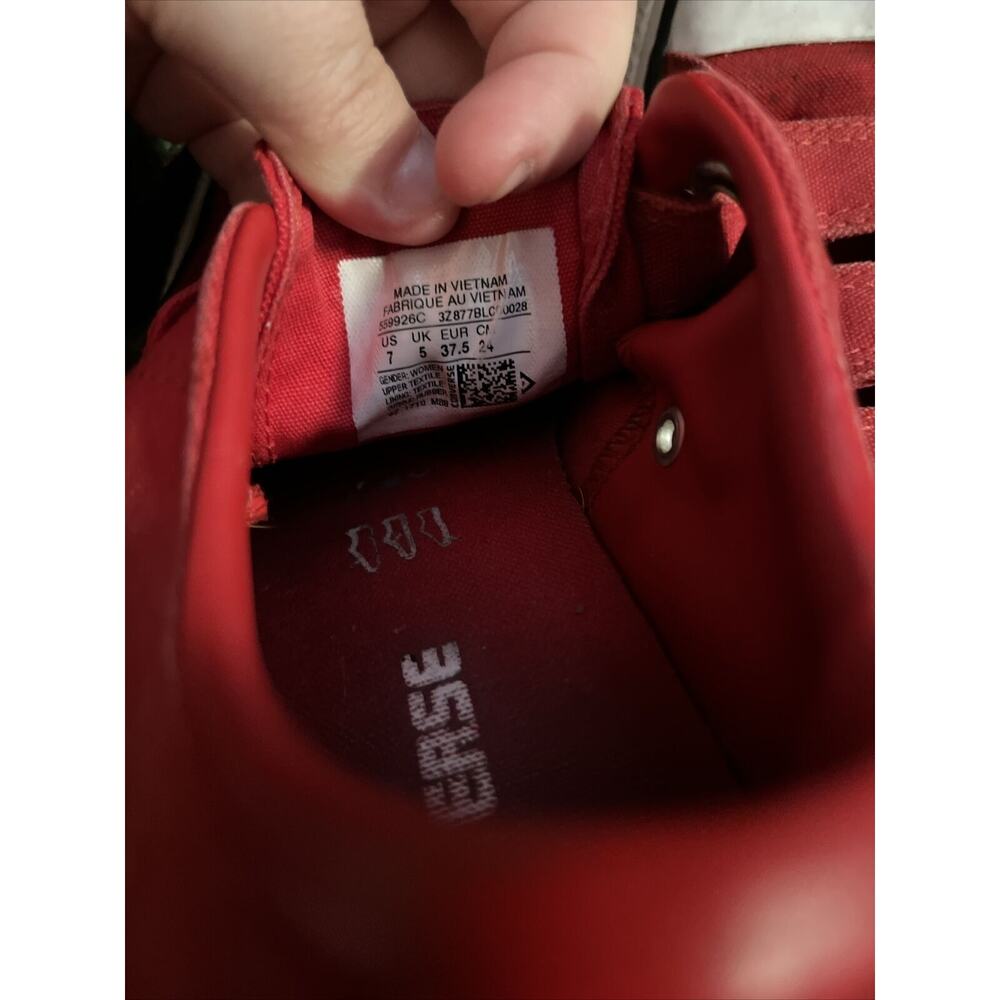 Converse 3 Straps Red Sneakers Women’s 7 - Picture 5 of 9